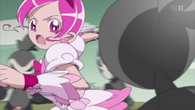 Cure Blossom fighting a Snackey