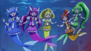 Las Smile Pretty Cure se convierten en sirenas