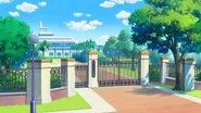 Entrance to Aozora Middle School