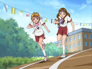 Nagisa yuka corriendo carrera