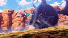Sky kicks the monster