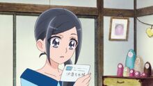 Chiyu looks at the letter Tsubasa sent her