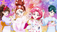 The Cures transform in their yukatas