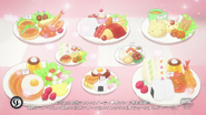 Los almuerzos infantiles de las Pretty Cure, sus hadas y Rosemary al final de la película