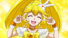 Cure Peace says her 10th Anniversary Congratulatory Message in episode 29 of Happiness Charge Pretty Cure!