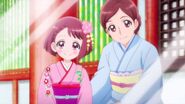 Foto de Nodoka y su madre con yukata