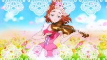 Haruka playing the violin in episode 13