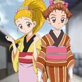 Urara and Rin in Edo clothes