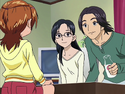 Kazuya, Kanako and Saki discuss the birthday surprise for Mai