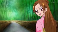 Aguri leads the girls to the tea ceremony