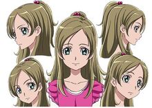 Minamino Kanade's expression sheet from Toei Animation's website