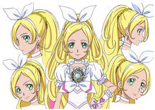 Cure Rhythm's expression sheet from Toei Animation's website