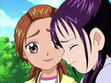 Saki and Mai started crying, welcoming Michiru and Kaoru back
