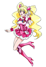 Cure Peach's full stance from Fresh Pretty Cure! Asobi Collection