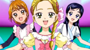 Honoka mit Nagisa und Hikari