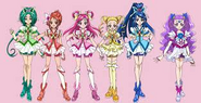 Las Pretty Cure 5 y Milky Rose en Yes! 5 GoGo!.