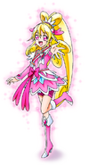 Perfil de Cure Heart en el juego de baile Pretty Cure All Stars Todas Reunidas ☆ Let's Dance!