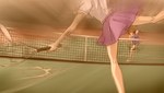 YPC513 Flashback Rin plays tennis