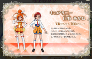 Perfiles de Cure Sunny y Akane (Toei Animation)