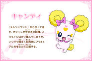 Cartel de Candy en Pretty Cure All Stars New Stage 2