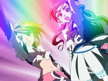 Black and White performing Rainbow Storm in episode 41