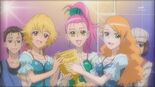 The members of Trinity winning a prize