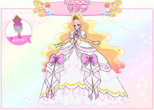 Cure Flora's Premium Mode Elegant (Sakura) profile from Toei's website