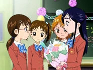 Maki and Nagai celebrating their predecessors.