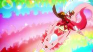 Cure Chocolat en el ataque "Carrusel Animal Pretty Cure"