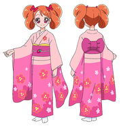 Perfiles de Ichika con yukata