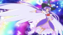 Cure Magical strikes a pose during Extreme Rainbow