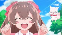 Yui giggles