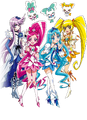 The Cures' profile in Pretty Cure All Stars New Stage 3: Eien no Tomodachi