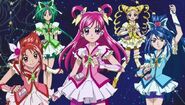 Las Yes! Pretty Cure 5 salvan a Tsubomi y Erika