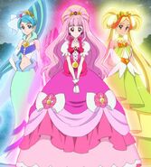 Chieri, Yura y Sai en su forma de Cures