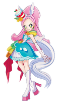 Cure Parfait's Full Stance from HUGtto! Pretty Cure♡Futari wa Pretty Cure: All Stars Memories