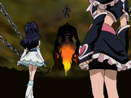 Las Pretty Cure aparecen frente a la fusión y el Rey Haaku