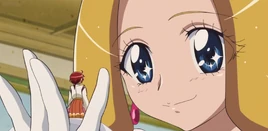 Cinderella holding Akane