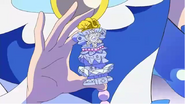 A close-up of Cure Mermaid's Ice Dress Up Key