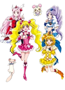 Las Fresh Pretty Cure! en Pretty Cure All Stars New Stage 3.