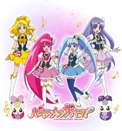 Perfil de las Happiness Charge en Pretty Cure All Stars: Cantando con todos ♪ ¡El milagro de la magia!.