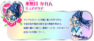 Cartel de Cure Aqua en Pretty Cure All Stars DX