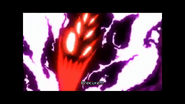 Black Hole's face when want to fight the Pretty Cure (from near the Black Hole has been showing all over his face)