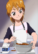 Nagisa cocinando chocolate para FujiP