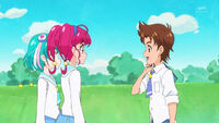 Hikaru and Lala speak to Tatsunori