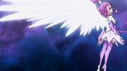 Nueva forma de Cure Sword en el ataque "Real Encantadora Escalera de color Pretty Cure"