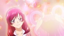 Nozomi smiles as Cure Dream disappears