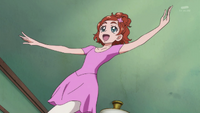 Haruka practicing her ballet moves