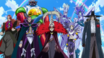 Baron Salamander (far left) with the other villains in DX3.