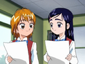 Nagisa and Honoka read the article